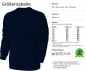 Preview: Traktor Kinder Sweatshirt - Grüner Schlepper mit grauen Felgen - Trecker Pullover Pulli Hoodie - Blau