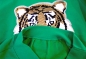 Preview: Kinder Wendepailletten Sweatshirt Tiger Streichel Pullover Pulli Hoodie Grün