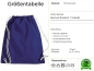 Preview: Kinder Turnbeutel Wendepailletten Hase - Kaninchen Sportbeutel Hasen Turnsack - Blau