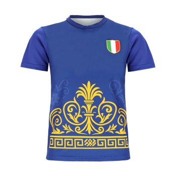 Preview: Italien Kinder Fußball Trikot Set - WM EM Fan Sport Zweiteiler Italia - Blau