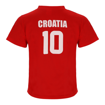 Kroatien Kinder Trikot Set Fußball WM EM Fan Zweiteiler Rot Weiß