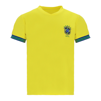 Brasilien Sport Trikot - Fußball WM EM Fan Shirt Oberteil Brasil - Gelb