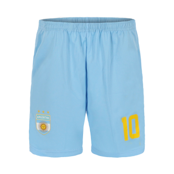 Preview: Argentinien Kinder Sport Trikot Set - Fußball WM EM Fan Zweiteiler Argentina - Hellblau