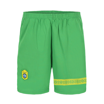 Preview: Brasilien Kinder Fußball Trikot Set - WM EM Fan Sport Zweiteiler Brasil - Gelb Grün
