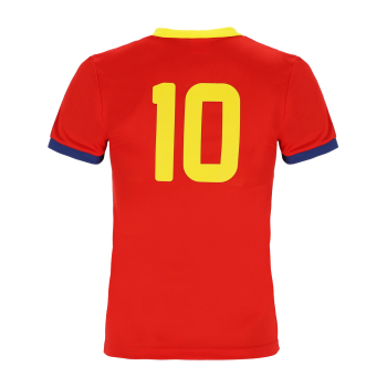 Preview: Spanien Kinder Sport Trikot Set - Fußball WM EM Fan Zweiteiler España - Rot
