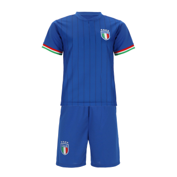 Preview: Italien Kinder Sport Trikot Set - Fußball WM EM Fan Zweiteiler Italia - Blau
