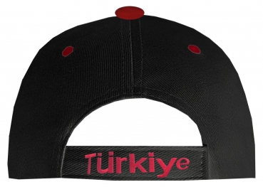 Türkei Schildmütze Fußball Fan Snapback Basecap Weiss Schwarz Rot
