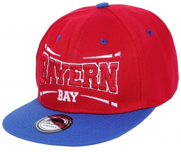 Bayern Fußball Fan Snapback Basecap Baseball Cap Schildmütze Blau Rot