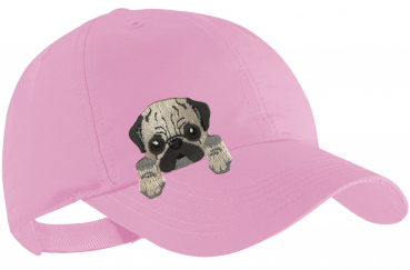 Mops Schildmütze Kinder Base Cap Hunde Sommerkappe