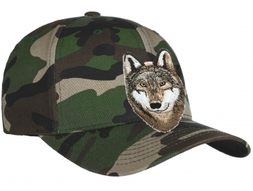 Preview: Damen Herren Wolf Schildmütze Base Cap Stickerei Trucker Cap Sommerkappe