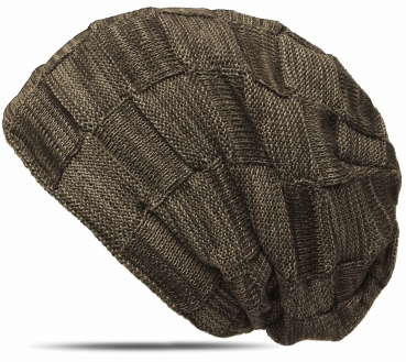 Beanie Winter Strick Mütze mit warmem Fleece