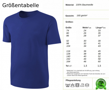 Kinder Sprüche T-Shirt Das Teufelchen trägt... Blau