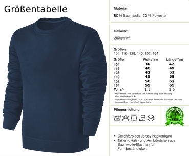 Kinder Fußball Wendepailletten Sweatshirt - EM WM Fussball Streichel Pullover Pulli Hoodie - Navy Blue Blau Dunkelblau