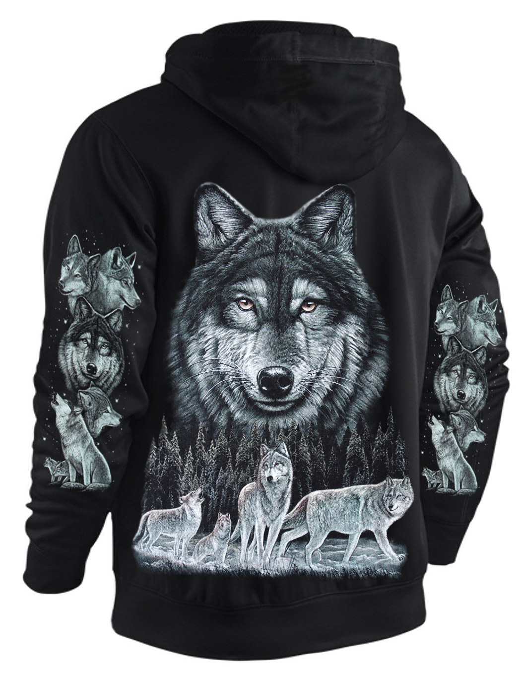 Blackshirt Company Sweatshirt-Jacke/Hoody Wolfsrudel