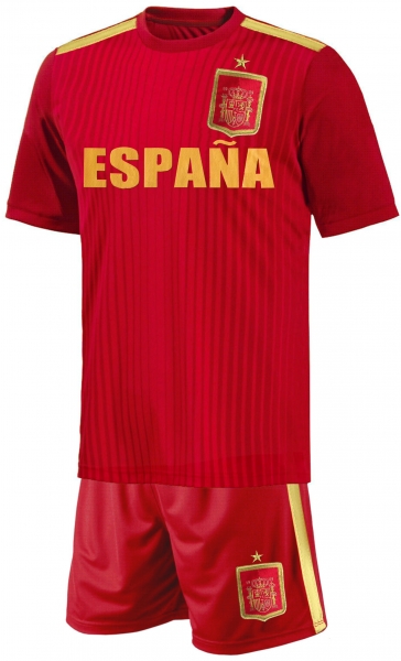 Spanien Baby Trikot Set Fußball WM EM Fan Zweiteiler Rot