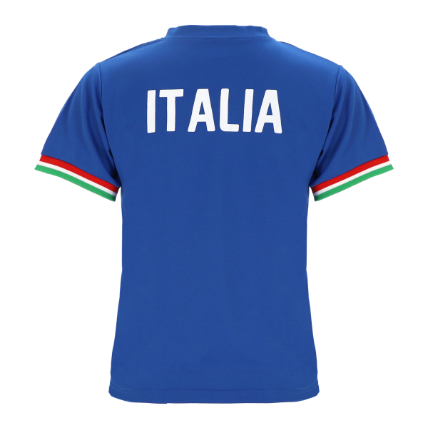 Italien Kinder Sport Trikot Set - Fußball WM EM Fan Zweiteiler Italia - Blau