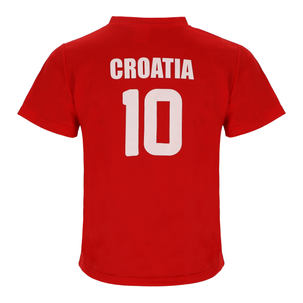 Kroatien Kinder Trikot Set Fußball WM EM Fan Zweiteiler Rot Weiß