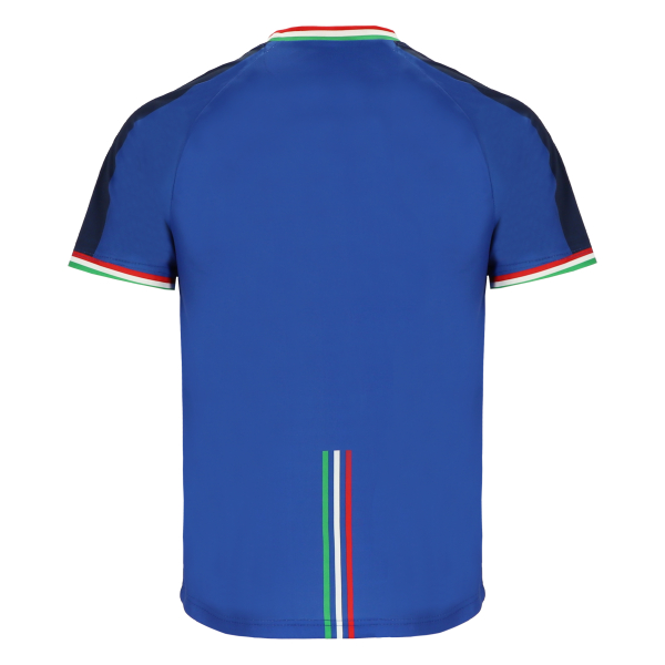 Italien Sport Trikot - Fußball WM EM Fan Shirt Oberteil Italia - Blau