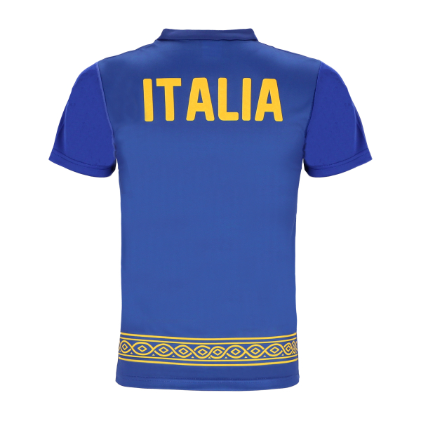 Italien Sport Trikot - Fußball WM EM Fan Shirt Oberteil Italia - Blau