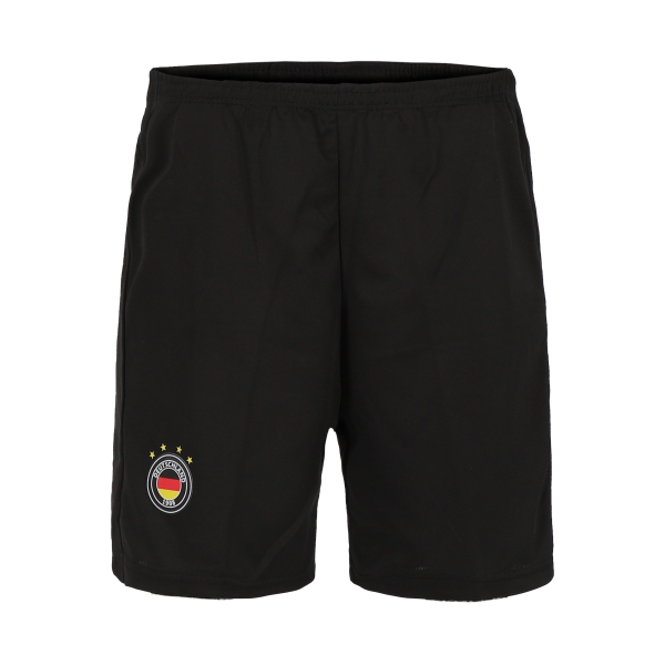 Deutschland Kinder Sport Trikot Set - Fußball WM EM Fan Zweiteiler - Weiß Schwarz