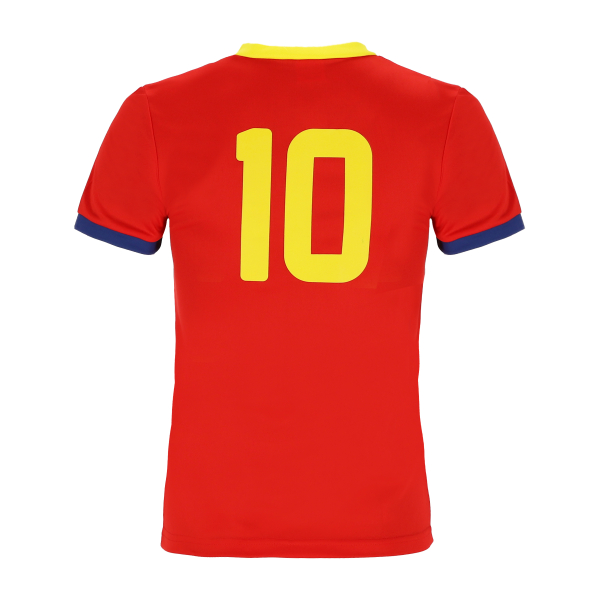 Spanien Sport Trikot - Fußball WM EM Fan Shirt Oberteil España - Rot