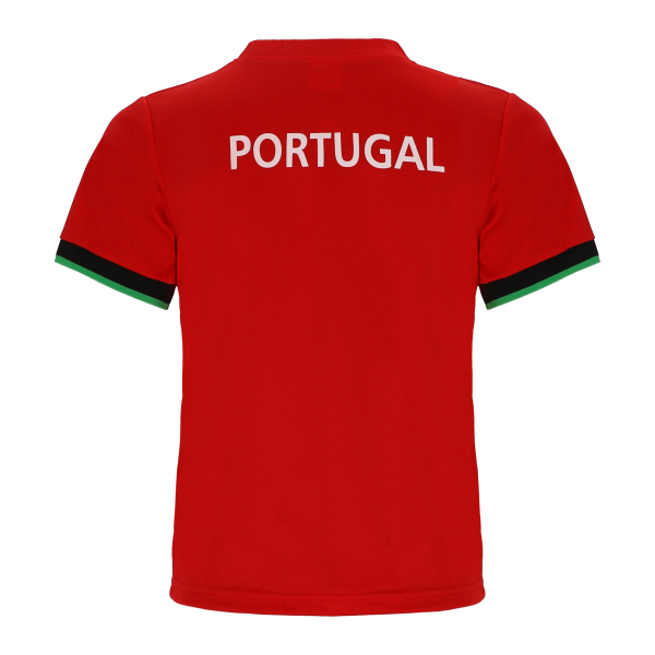 Portugal Kinder Sport Trikot Set - Fußball WM EM Fan Zweiteiler - Rot