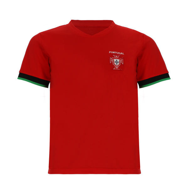 Portugal Kinder Sport Trikot Set - Fußball WM EM Fan Zweiteiler - Rot