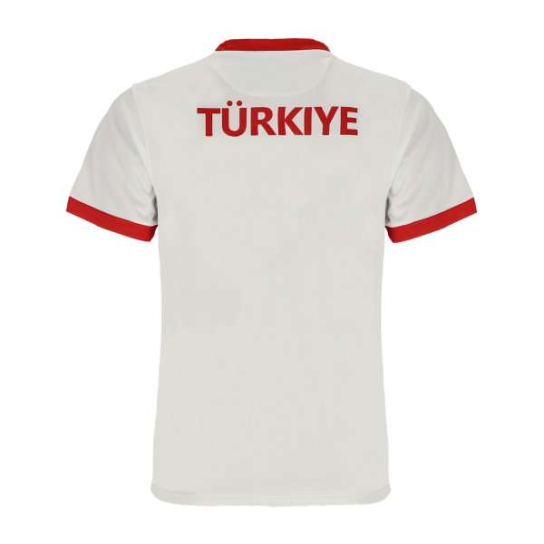 Türkei Sport Trikot - Fußball WM EM Fan Shirt Oberteil Türkiye - Weiß