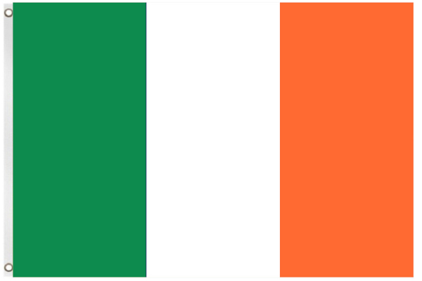 Irland Fahne Irische National Länder Flagge mit Ösen 150 x 90 cm