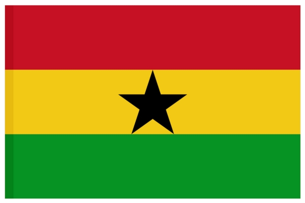 Ghana Fahne Ghanaische National Länder Flagge 150 x 90 cm