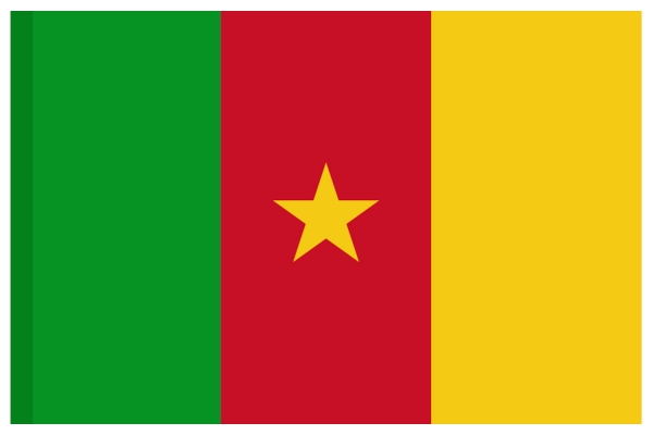Kamerun Fahne Kamerunische National Länder Flagge 150 x 90 cm