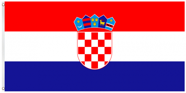 Kroatien Fahne Kroatische National Länder Flagge mit Ösen 150 x 90 cm