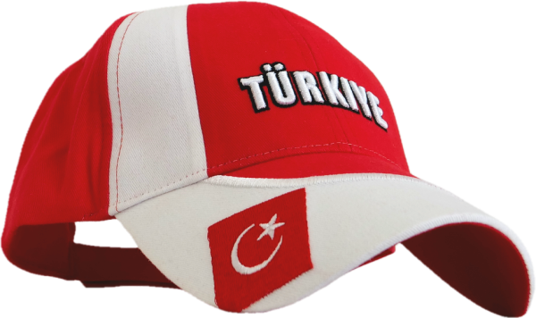 Türkei Schildmütze Fußball Fan Snapback Basecap Weiss Schwarz Rot