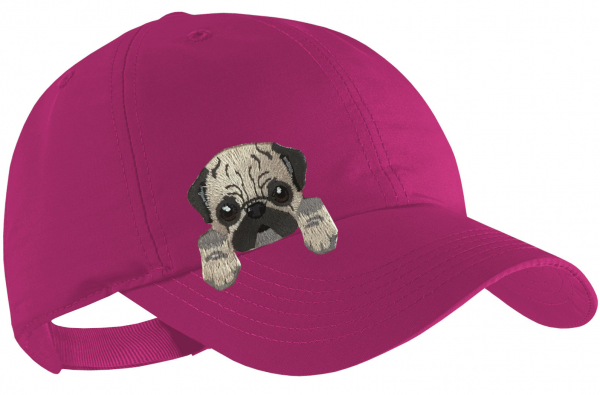 Mops Schildmütze Kinder Base Cap Hunde Sommerkappe