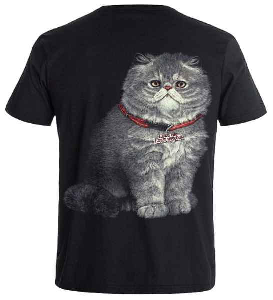 T-Shirt Katze Scottish Fold Katzen Shirt