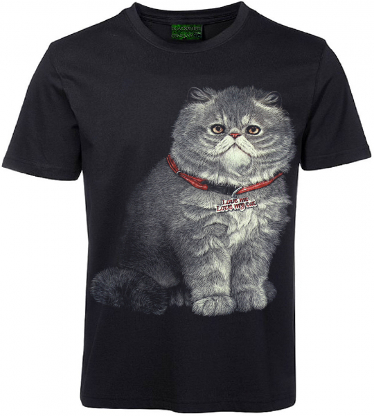 T-Shirt Katze Scottish Fold Katzen Shirt