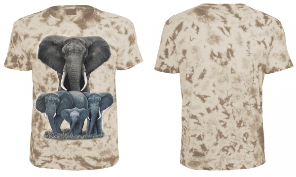 T-Shirt Elefant Batik Elefanten Safari Shirt
