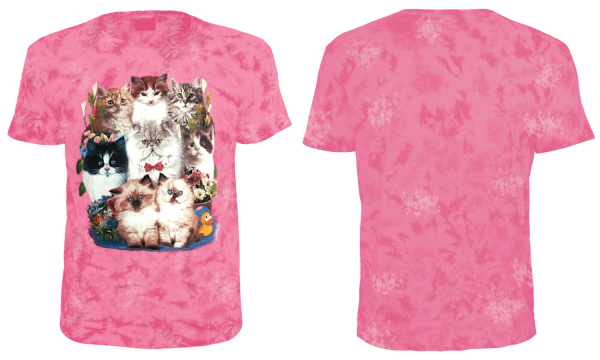 Kinder T-Shirt Katzen Batik Cats Shirt