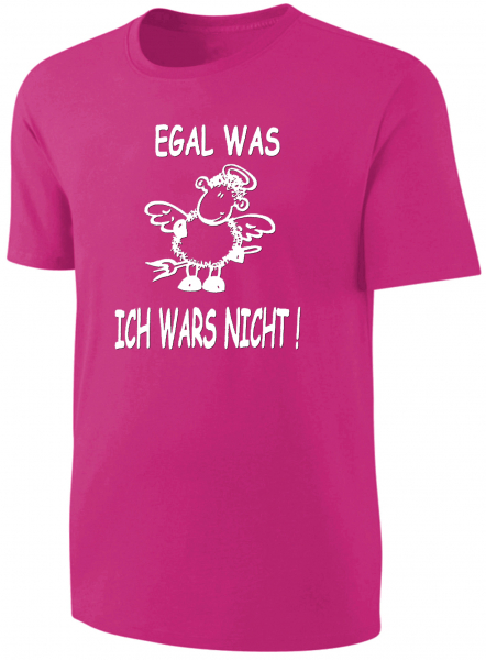 Kinder Sprüche T-Shirt Egal was Ich wars nicht! - Pink