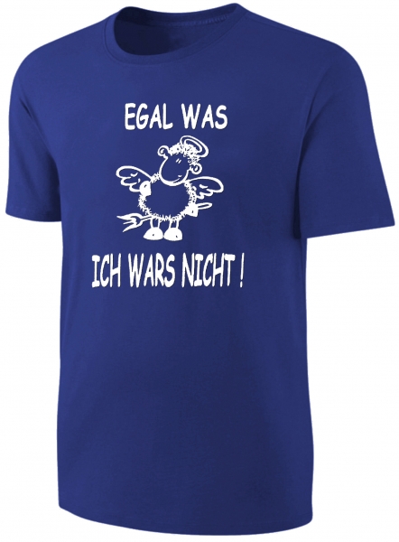 Kinder Sprüche T-Shirt Egal was Ich wars nicht! - Blau
