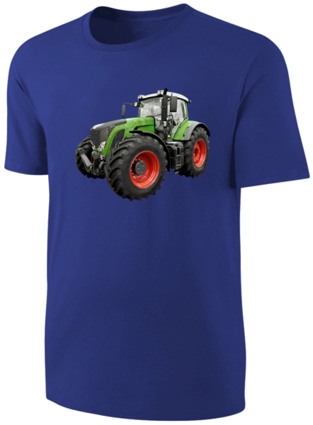 Kinder Traktor T-Shirt - Schlepper Shirt Jungen Jungs - Blau