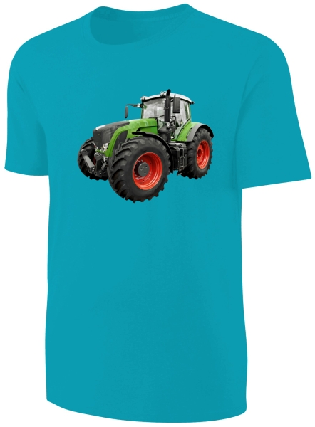 Kinder Traktor T-Shirt - Schlepper Shirt Jungen Jungs - Türkis