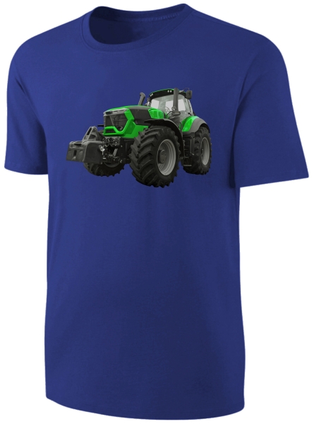 Kinder Traktor T-Shirt - Schlepper Shirt Jungen Jungs Trecker - Blau