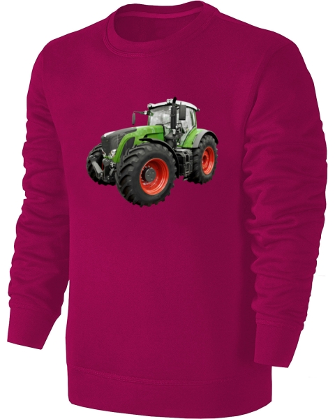 Traktor Kinder Sweatshirt Schlepper Pullover Pulli Hoodie Pink